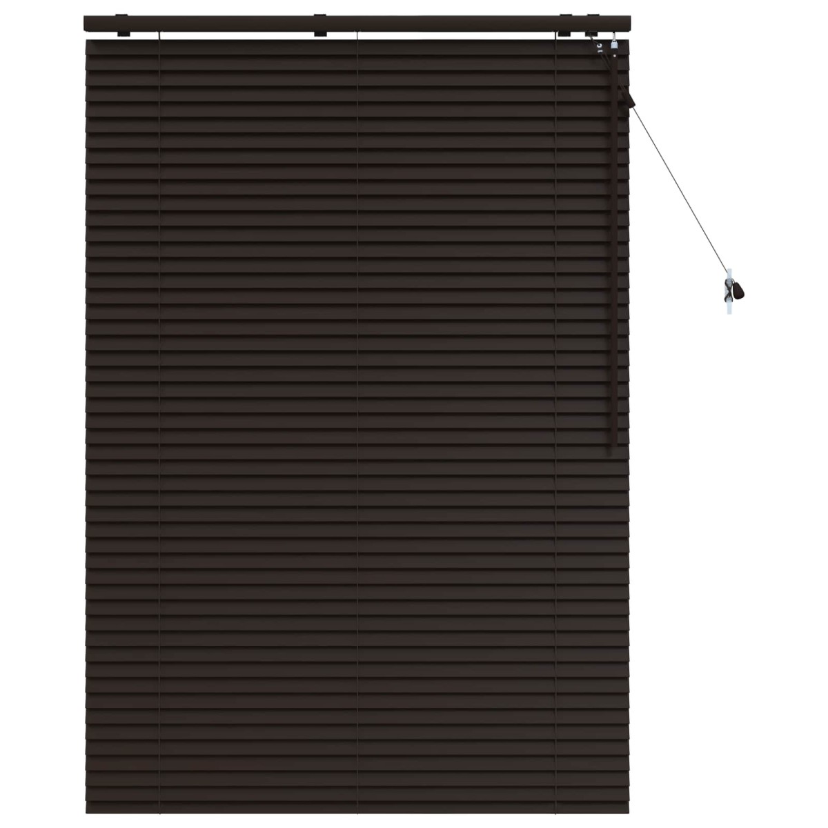 vidaXL Βενετσιάνικη Σκίαση Σκούρο Καφέ 105 x 160 εκ 35 mm