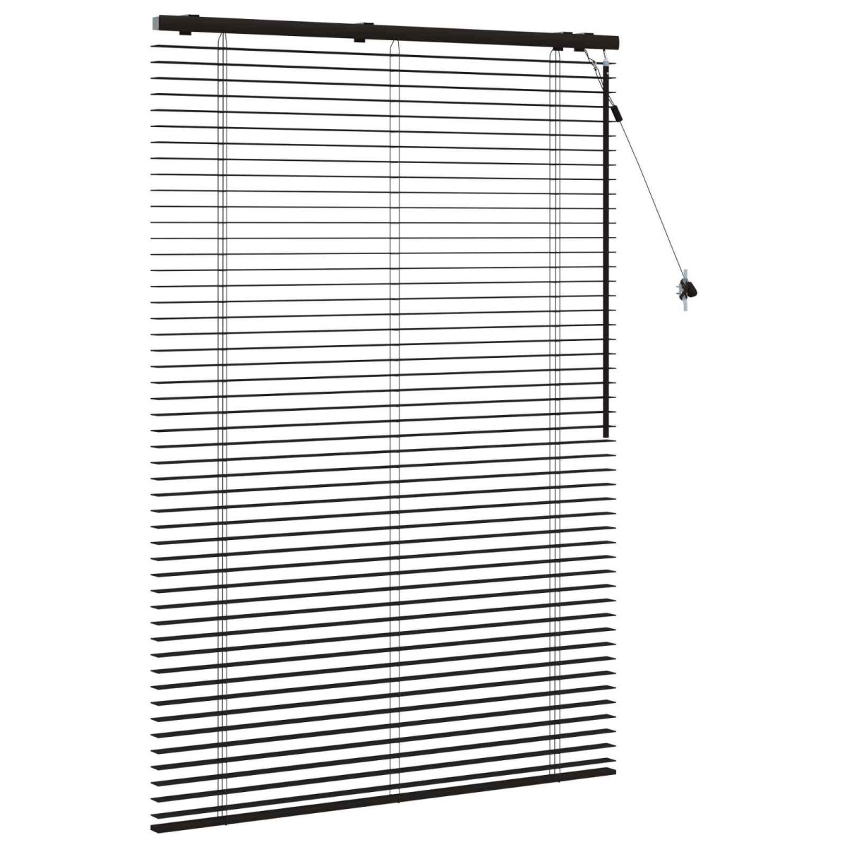 vidaXL Βενετσιάνικη Σκίαση Σκούρο Καφέ 105 x 160 εκ 35 mm