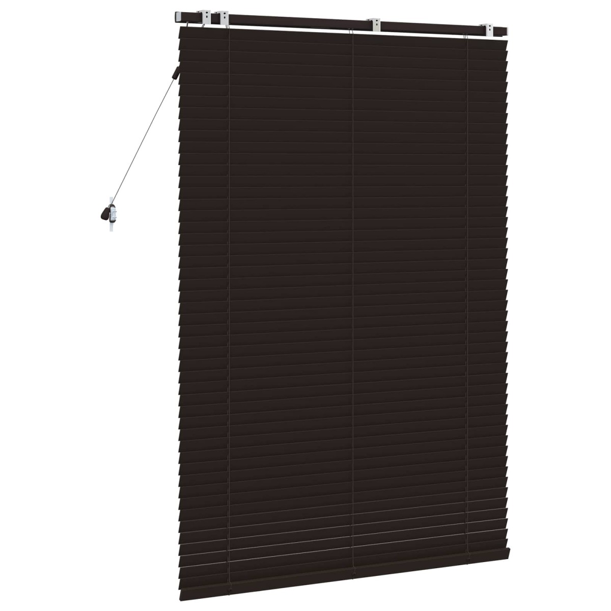 vidaXL Βενετσιάνικη Σκίαση Σκούρο Καφέ 115 x 160 εκ. 35 mm