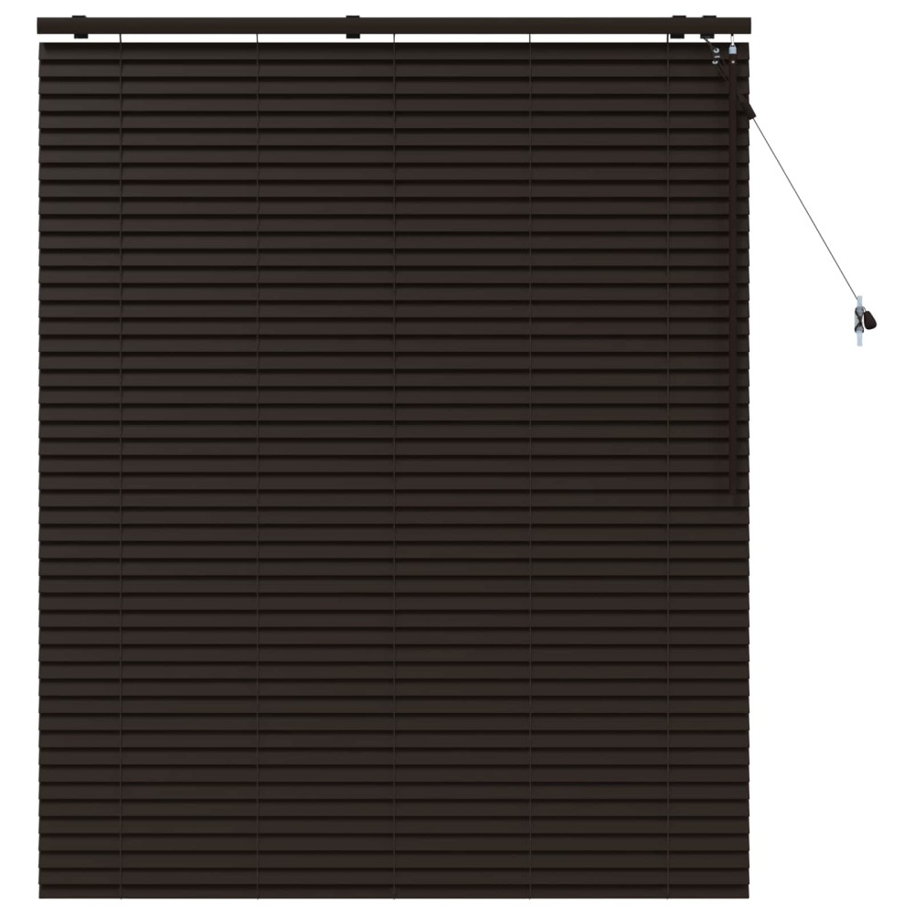 vidaXL Βενετσιάνικη Σκίαση Σκούρο Καφέ 130 x 160 εκ 35 mm