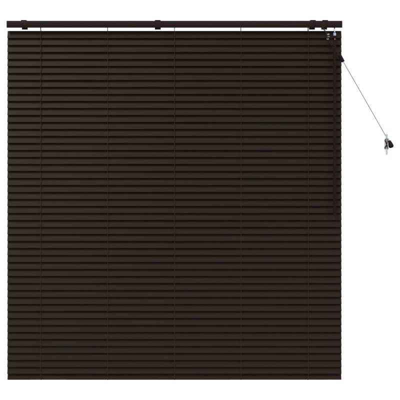 vidaXL Βενετσιάνικη Σκίαση Σκούρο Καφέ 150 x 160 cm 35 mm
