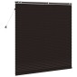 vidaXL Βενετσιάνικη Σκίαση Σκούρο Καφέ 155 x 160 εκ. 35 mm