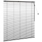 vidaXL Βενετσιάνικη Σκίαση Σκούρο Καφέ 160 x 160 cm 35 mm