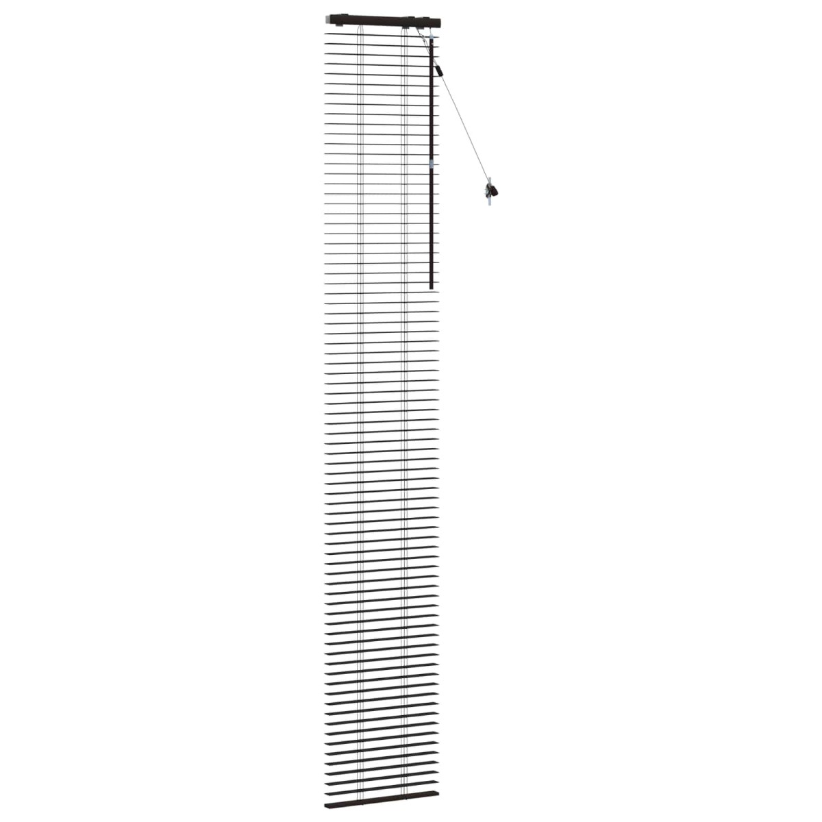 vidaXL Βενετσιάνικη Σκίαση Σκούρο Καφέ 45 x 250 εκ. 35 mm