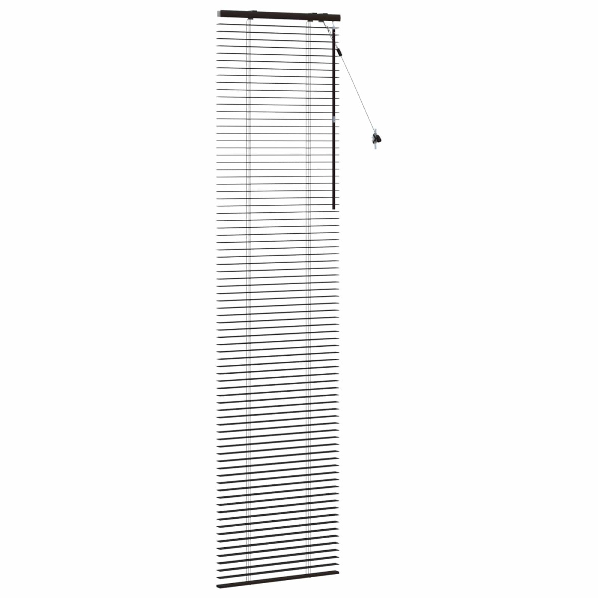 vidaXL Βενετσιάνικη Σκίαση Σκούρο Καφέ 55 x 250 εκ. 35 mm