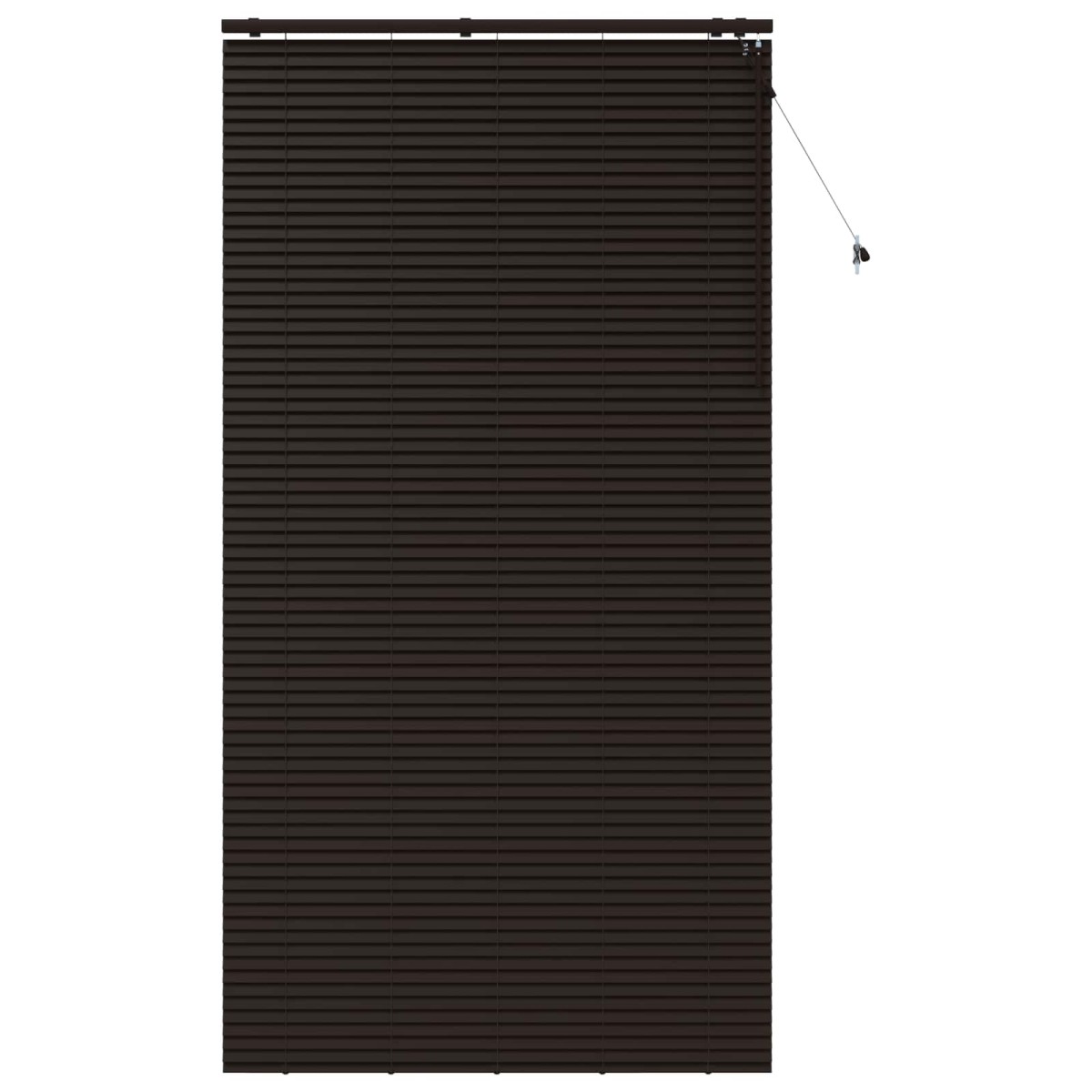 vidaXL Βενετσιάνικη Σκίαση Σκούρο Καφέ 130 x 250 εκ. 35 mm
