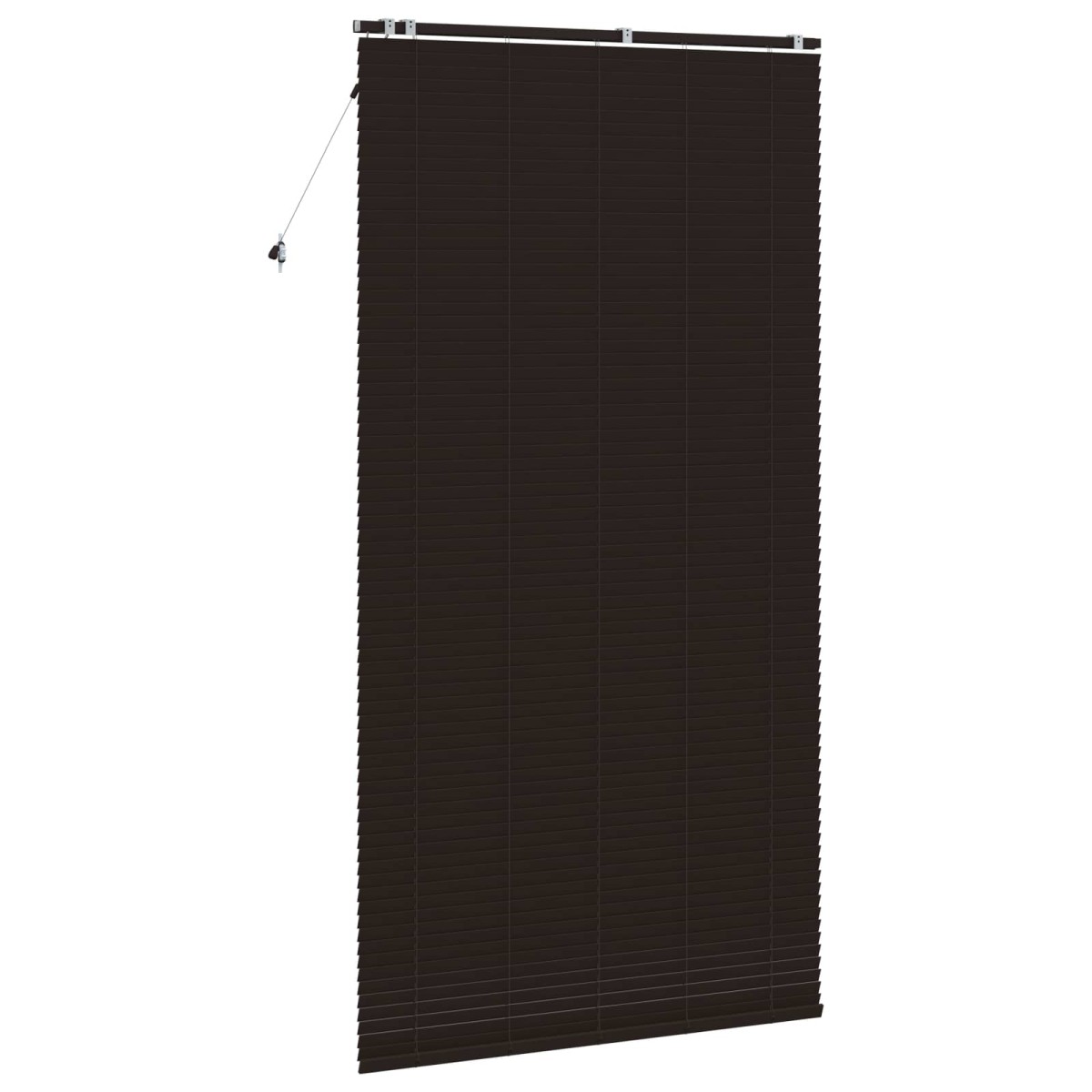 vidaXL Βενετσιάνικη Σκίαση Σκούρο Καφέ 135 x 250 εκ. 35 mm