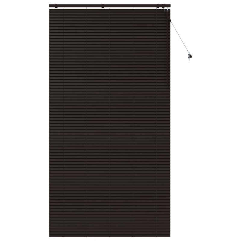 vidaXL Βενετσιάνικη Σκίαση Σκούρο Καφέ 140 x 250 cm 35 mm