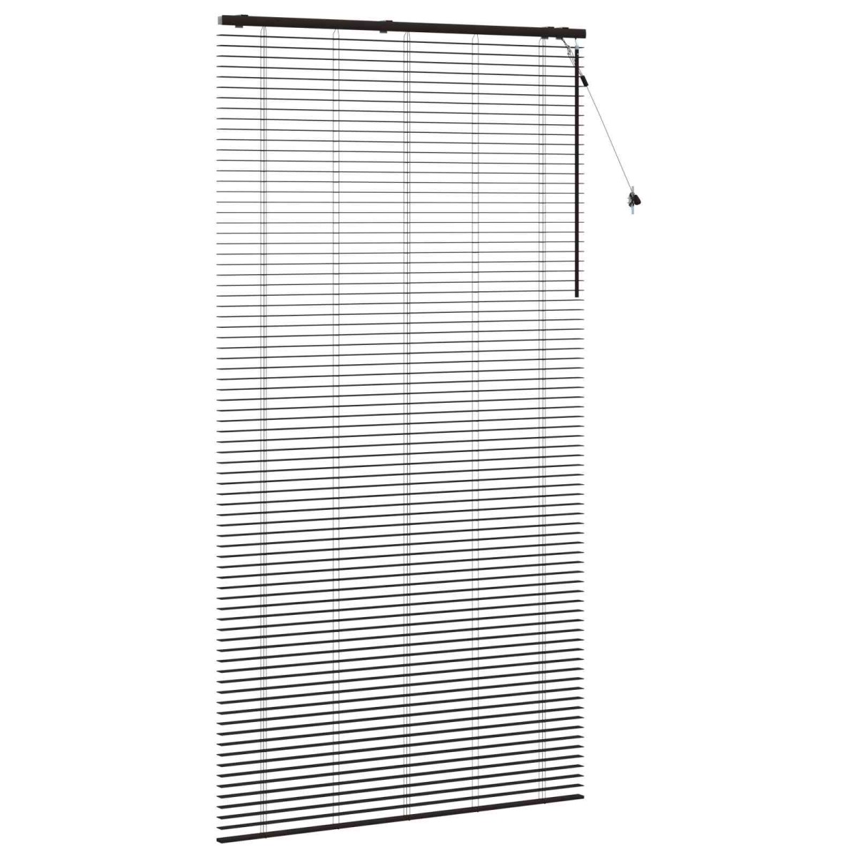 vidaXL Βενετσιάνικη Σκίαση Σκούρο Καφέ 140 x 250 cm 35 mm