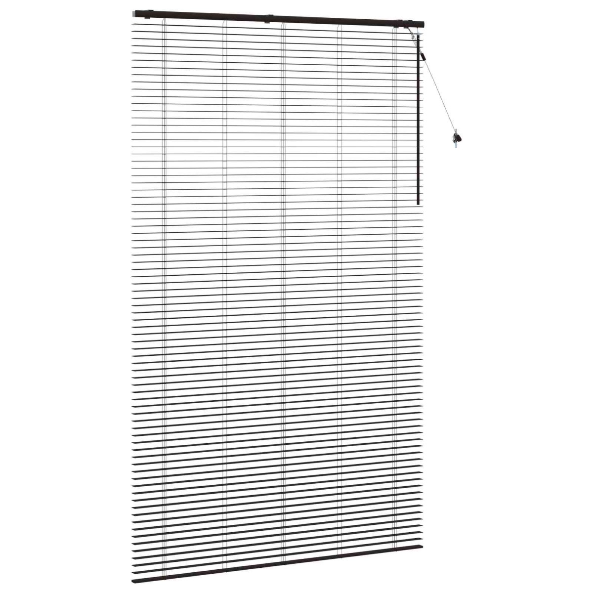 vidaXL Βενετσιάνικη Σκίαση Σκούρο Καφέ 150 x 250 εκ. 35 mm
