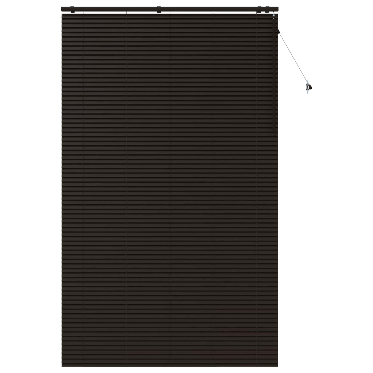 vidaXL Βενετσιάνικη Σκίαση Σκούρο Καφέ 155 x 250 εκ. 35 mm