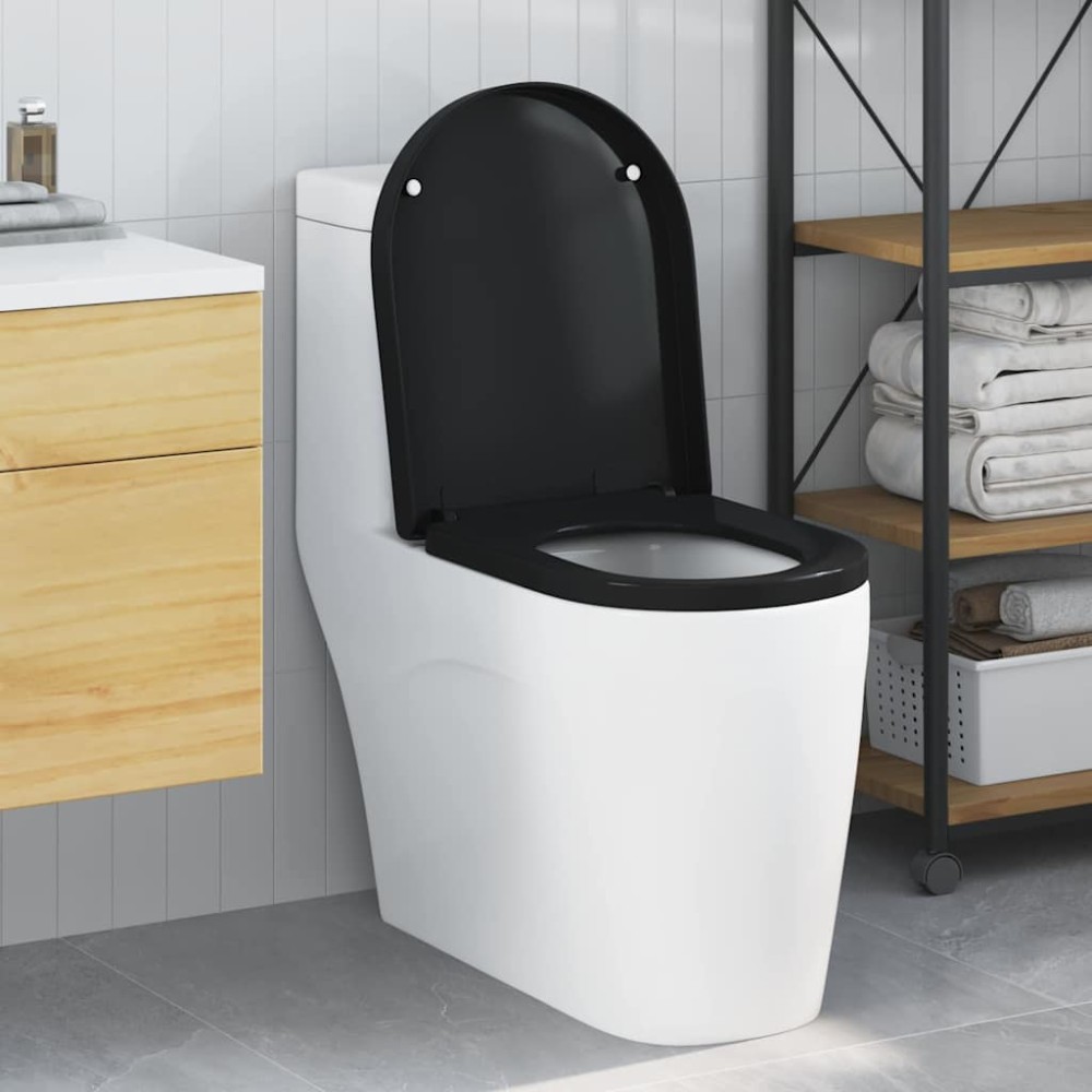 vidaXL Λεκάνη Ρυθμιζόμενος Μαύρο 48 x 36,5 x 4,5 εκ Πολυπροπυλένιο