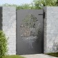 vidaXL Πύλη Κήπου 85 x 125 cm Ατσάλι με Επικάλυψη Πούδρας Κλειδώσιμο
