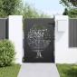 vidaXL Πύλη Κήπου 85 x 150 cm Ατσάλι με Επικάλυψη Πούδρας Κλειδώσιμο