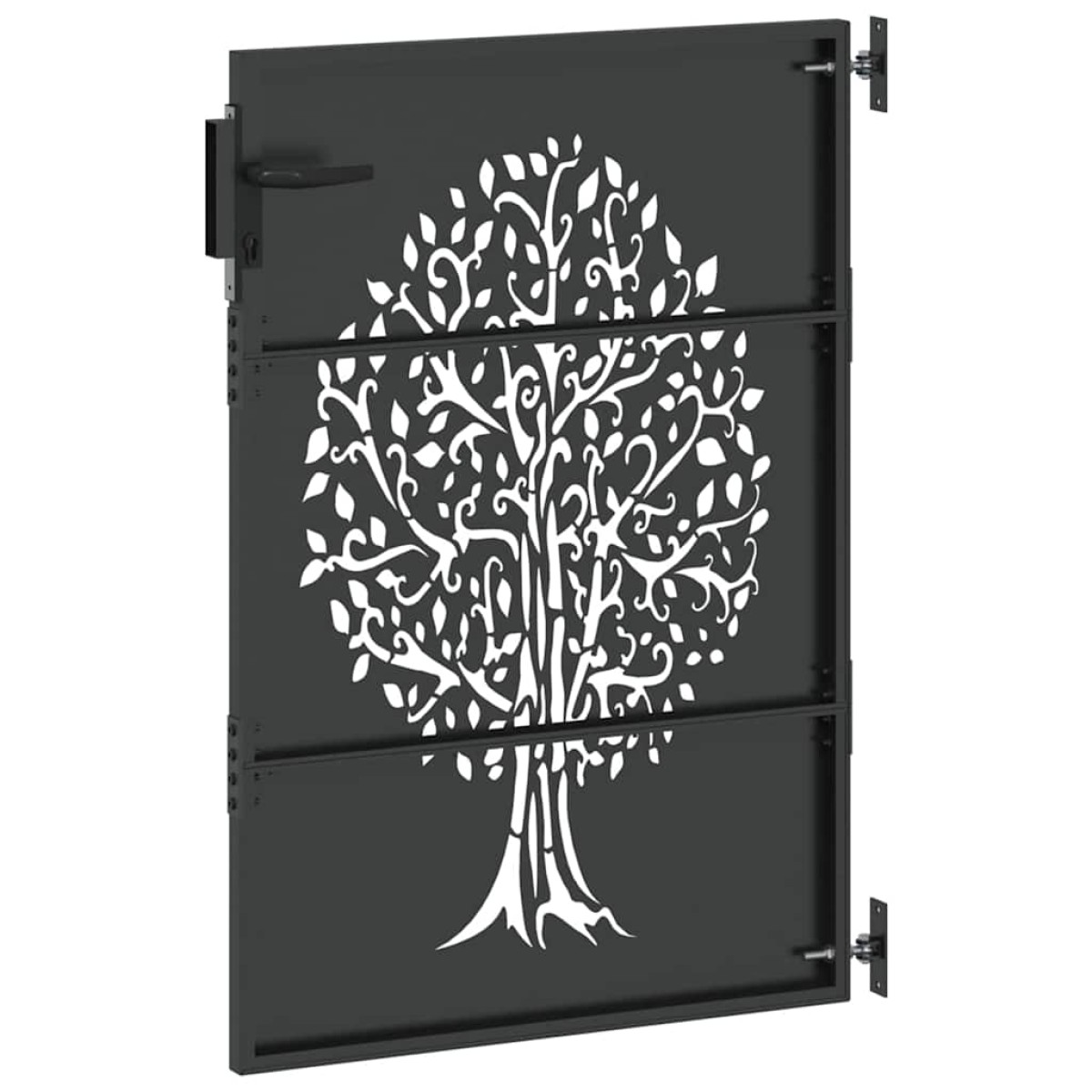 vidaXL Πύλη Κήπου 85 x 150 cm Ατσάλι με Επικάλυψη Πούδρας Κλειδώσιμο