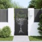vidaXL Πύλη Κήπου 85 x 175 cm Ατσάλι με Επικάλυψη Πούδρας Κλειδώσιμο