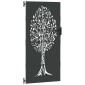 vidaXL Πύλη Κήπου 85 x 175 cm Ατσάλι με Επικάλυψη Πούδρας Κλειδώσιμο