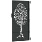 vidaXL Πύλη Κήπου 85 x 175 cm Ατσάλι με Επικάλυψη Πούδρας Κλειδώσιμο