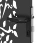 vidaXL Πύλη Κήπου 85 x 175 cm Ατσάλι με Επικάλυψη Πούδρας Κλειδώσιμο