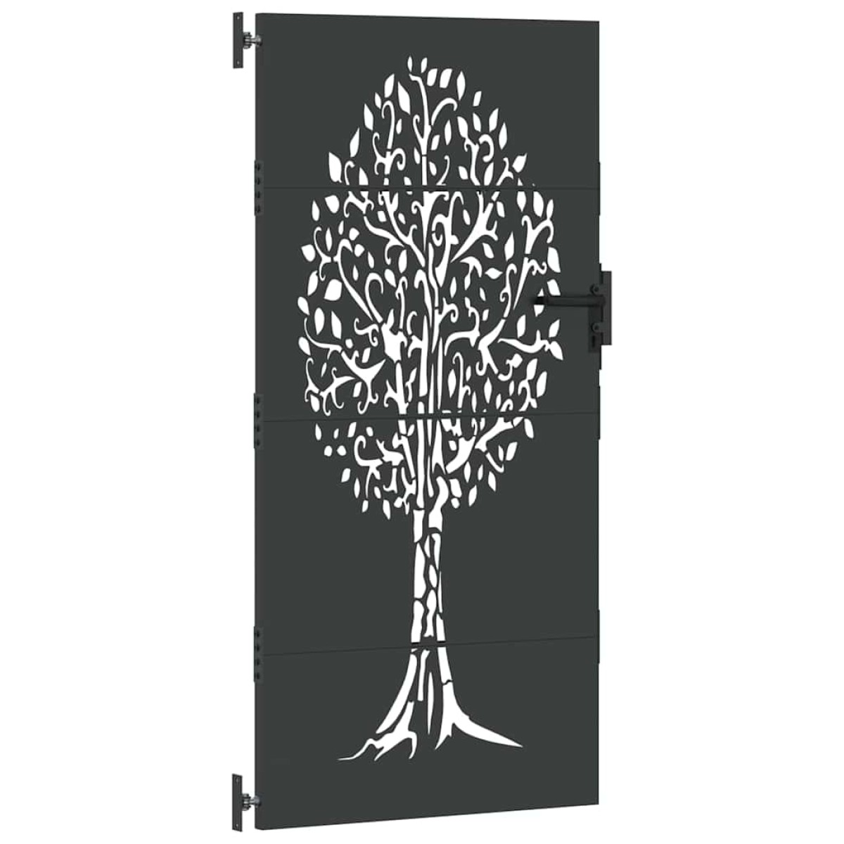 vidaXL Πύλη Κήπου 85 x 200 cm Ατσάλι με Επικάλυψη Πούδρας Κλειδώσιμο