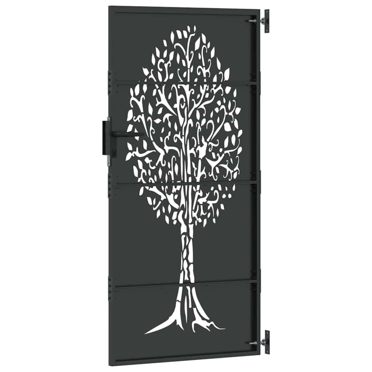 vidaXL Πύλη Κήπου 85 x 200 cm Ατσάλι με Επικάλυψη Πούδρας Κλειδώσιμο