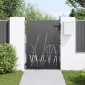 vidaXL Πύλη Κήπου Μαύρο 85 x 125 cm Ατσάλι με Επικάλυψη Πούδρας