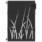 vidaXL Πύλη Κήπου Μαύρο 85 x 150 cm Ατσάλι με Επικάλυψη Πούδρας