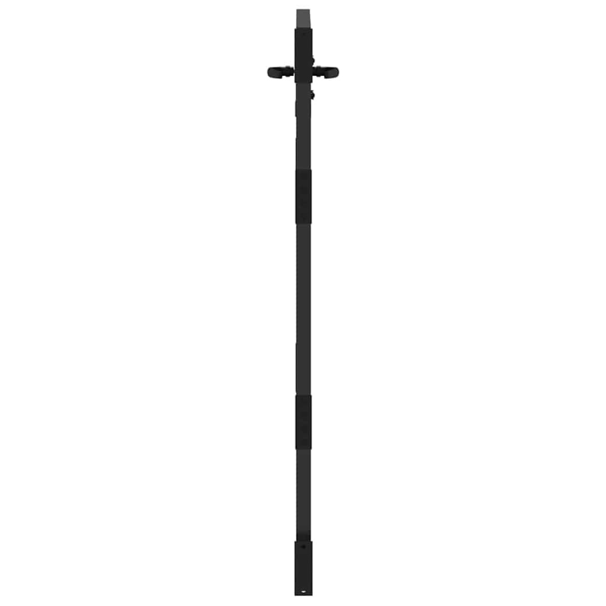 vidaXL Πύλη Κήπου Μαύρο 85 x 150 cm Ατσάλι με Επικάλυψη Πούδρας