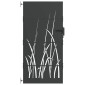 vidaXL Πύλη Κήπου Μαύρο 85 x 175 cm Ατσάλι με Επικάλυψη Πούδρας