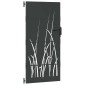 vidaXL Πύλη Κήπου Μαύρο 85 x 175 cm Ατσάλι με Επικάλυψη Πούδρας