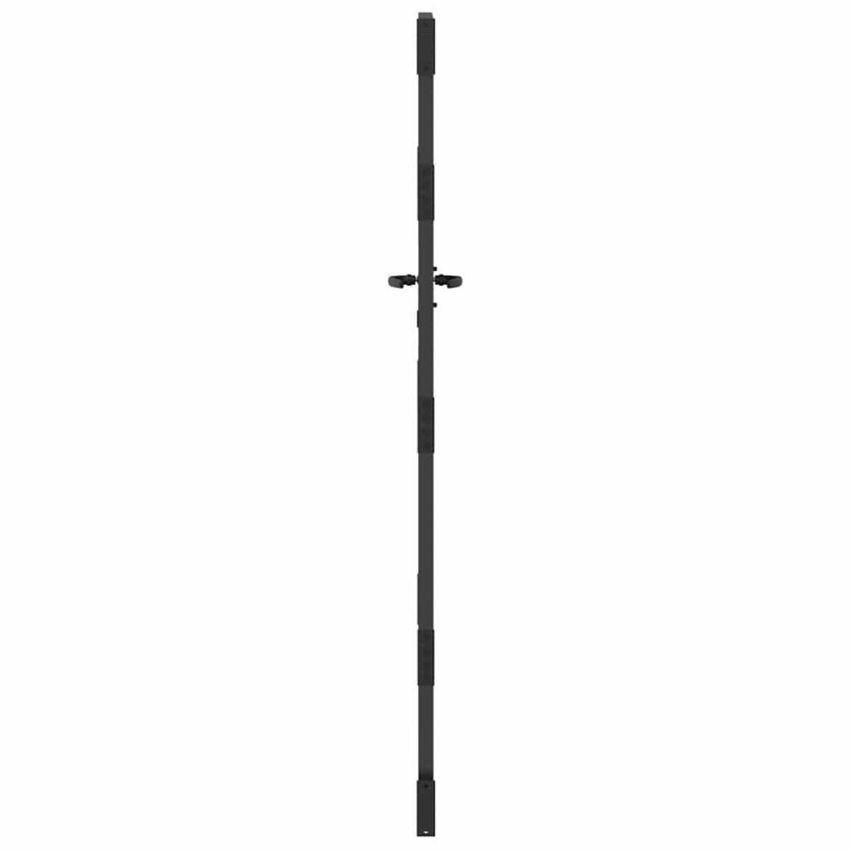 vidaXL Πύλη Κήπου Μαύρο 85 x 175 cm Ατσάλι με Επικάλυψη Πούδρας