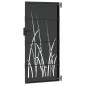 vidaXL Πύλη Κήπου Μαύρο 85 x 175 cm Ατσάλι με Επικάλυψη Πούδρας