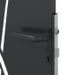 vidaXL Πύλη Κήπου Μαύρο 85 x 175 cm Ατσάλι με Επικάλυψη Πούδρας