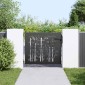vidaXL Πύλη Κήπου 85 x 100 cm Ατσάλι με Επικάλυψη Πούδρας Κλειδώσιμο