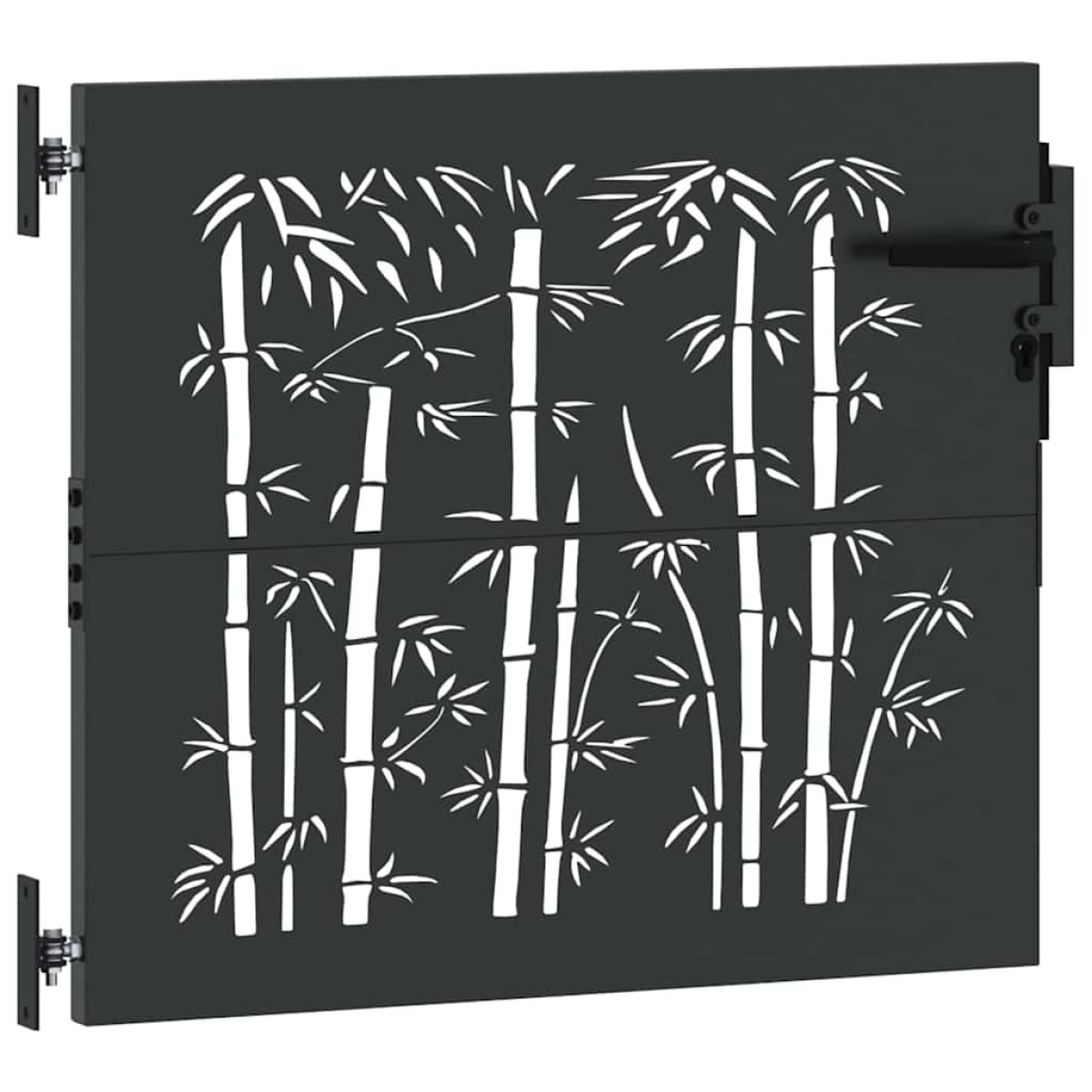 vidaXL Πύλη Κήπου 85 x 100 cm Ατσάλι με Επικάλυψη Πούδρας Κλειδώσιμο