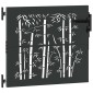 vidaXL Πύλη Κήπου 85 x 100 cm Ατσάλι με Επικάλυψη Πούδρας Κλειδώσιμο