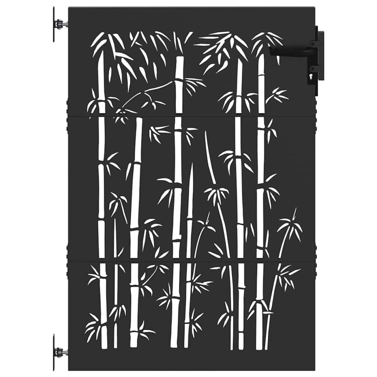 vidaXL Πύλη Κήπου 85 x 125 cm Ατσάλι με Επικάλυψη Πούδρας Κλειδώσιμο