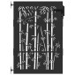 vidaXL Πύλη Κήπου 85 x 125 cm Ατσάλι με Επικάλυψη Πούδρας Κλειδώσιμο