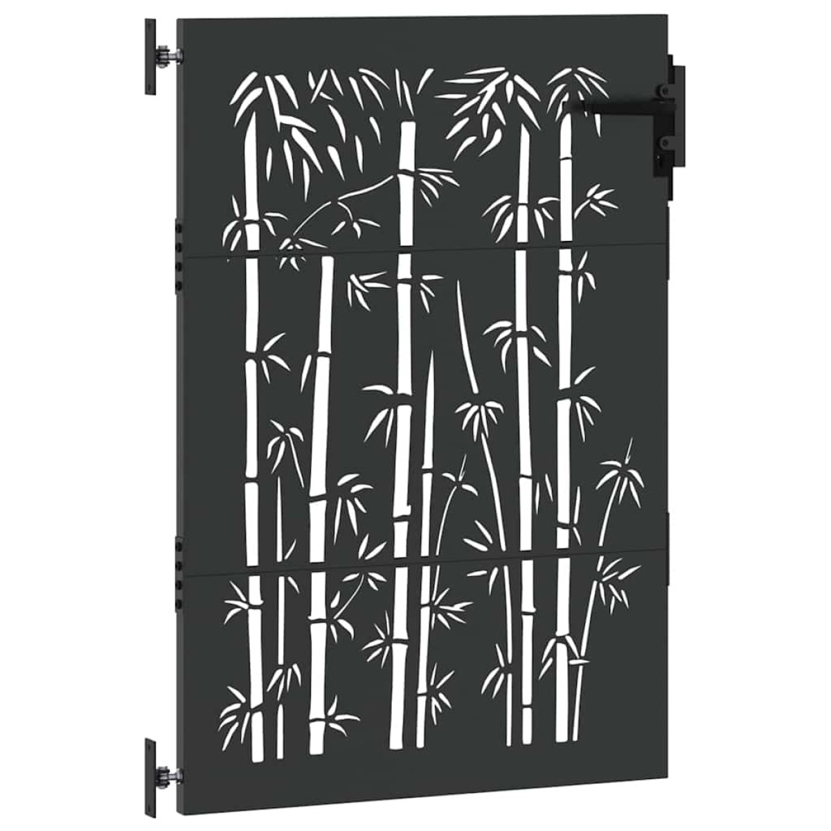 vidaXL Πύλη Κήπου 85 x 125 cm Ατσάλι με Επικάλυψη Πούδρας Κλειδώσιμο