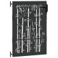 vidaXL Πύλη Κήπου 85 x 125 cm Ατσάλι με Επικάλυψη Πούδρας Κλειδώσιμο