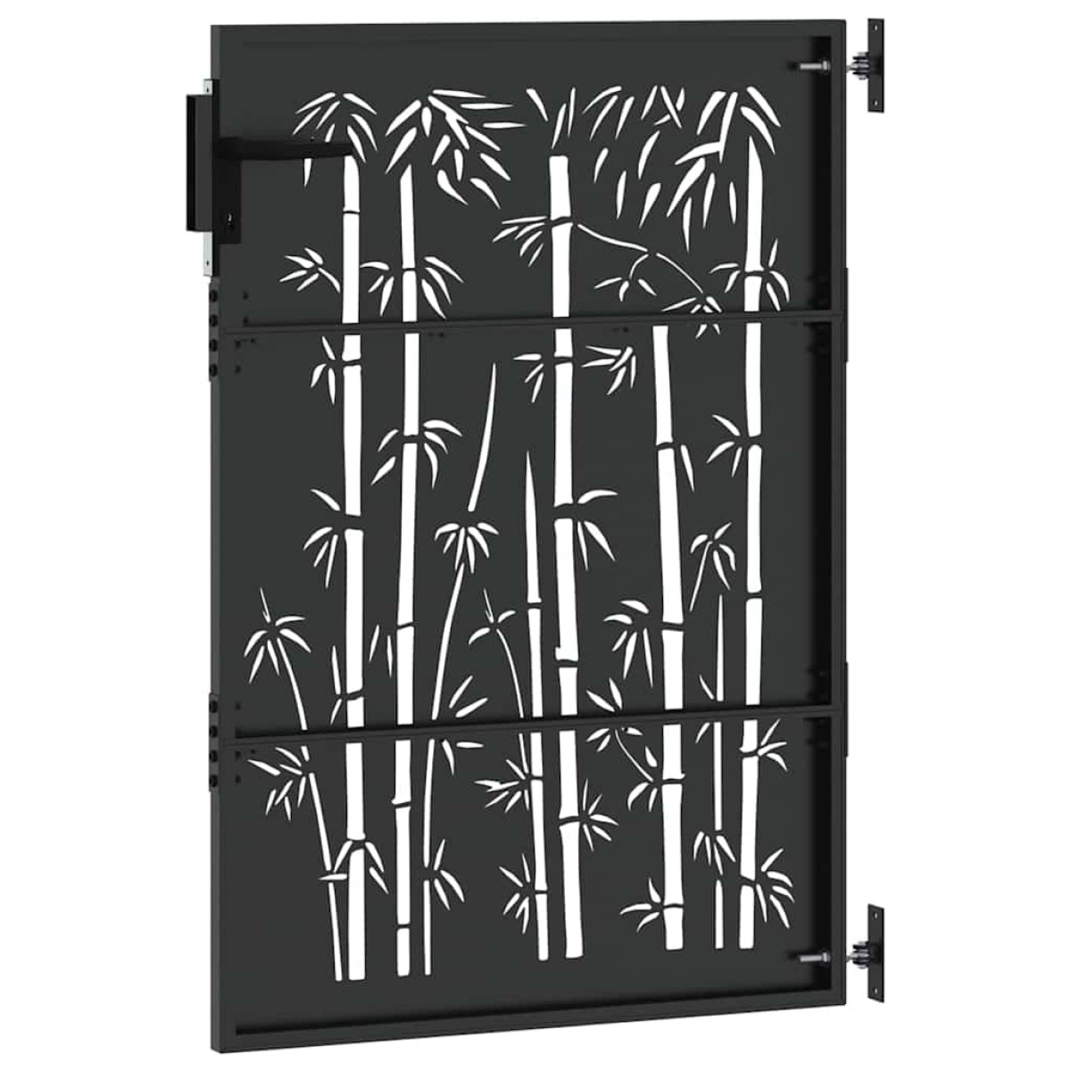 vidaXL Πύλη Κήπου 85 x 125 cm Ατσάλι με Επικάλυψη Πούδρας Κλειδώσιμο