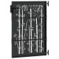 vidaXL Πύλη Κήπου 85 x 125 cm Ατσάλι με Επικάλυψη Πούδρας Κλειδώσιμο
