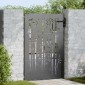 vidaXL Πύλη Κήπου 85 x 125 cm Ατσάλι με Επικάλυψη Πούδρας Κλειδώσιμο