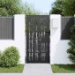 vidaXL Πύλη Κήπου 85 x 200 cm Ατσάλι με Επικάλυψη Πούδρας Κλειδώσιμο