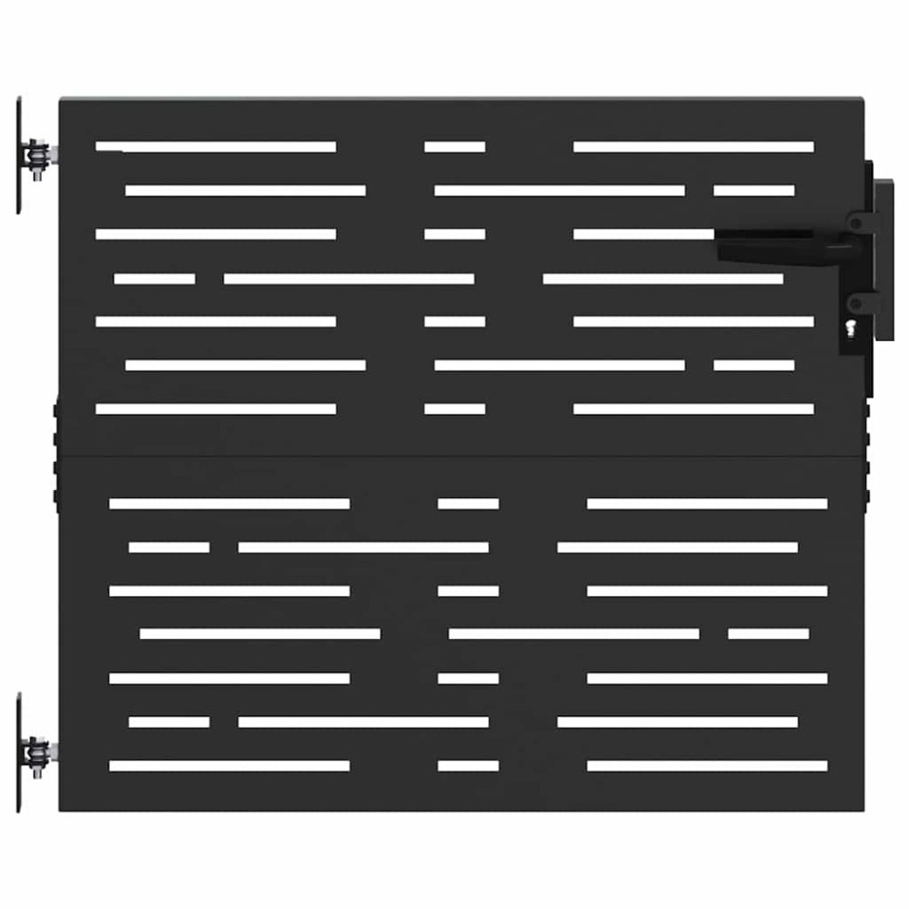 vidaXL Πύλη Κήπου 85 x 100 cm Ατσάλι με Επικάλυψη Πούδρας Κλειδώσιμο