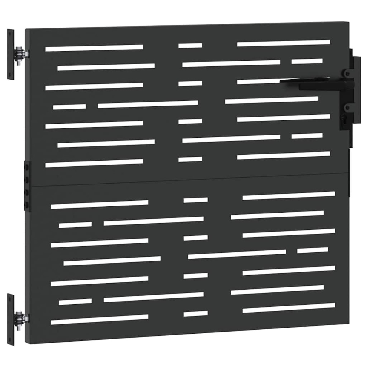 vidaXL Πύλη Κήπου 85 x 100 cm Ατσάλι με Επικάλυψη Πούδρας Κλειδώσιμο