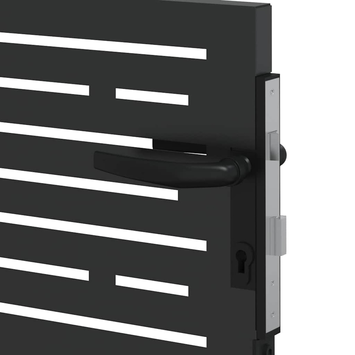 vidaXL Πύλη Κήπου 85 x 100 cm Ατσάλι με Επικάλυψη Πούδρας Κλειδώσιμο