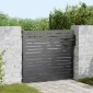 vidaXL Πύλη Κήπου 85 x 100 cm Ατσάλι με Επικάλυψη Πούδρας Κλειδώσιμο