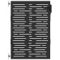 vidaXL Πύλη Κήπου 85 x 125 cm Ατσάλι με Επικάλυψη Πούδρας Κλειδώσιμο