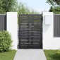 vidaXL Πύλη Κήπου 85 x 150 cm Ατσάλι με Επικάλυψη Πούδρας Κλειδώσιμο